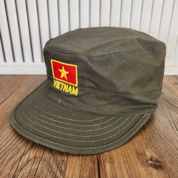 VTG Propper BDU Patrol Cap Vietnam Flag Patch Olive Green Military Cadet XXXL - Picture 1 of 10